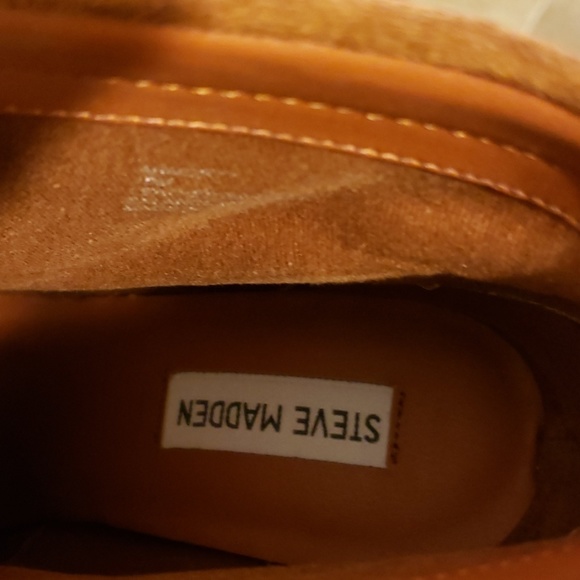 cognac suede  Wedge boot - Picture 2 of 4